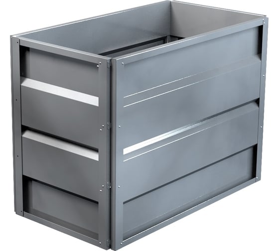 Изображение товара Готовая грядка Delta-Park GW 0.5х1 м, серебристая 30011_GW501Zn