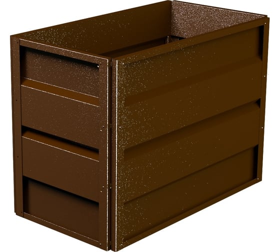 Изображение товара Готовая грядка Delta-Park GW 0.5х1 м, коричневая 30011_GW501Br