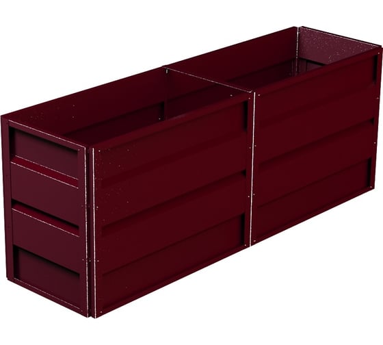 Изображение товара Готовая грядка Delta-Park GW 0.5х2 м, коричнево-красная 30011_GW502Ch