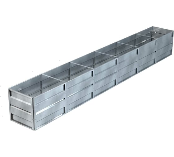 Изображение товара Готовая грядка Delta-Park GW 0.7х6 м, серебристая 30011_GW706Zn