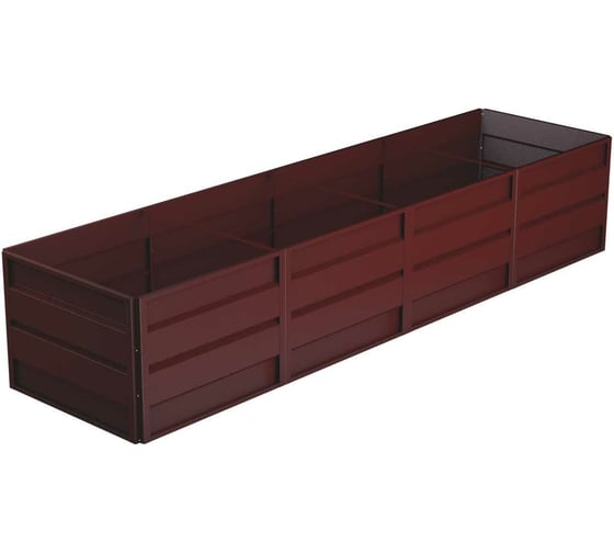 Изображение товара Готовая грядка Delta-Park GW 1х4 м, коричнево-красная 30011_GW14Ch