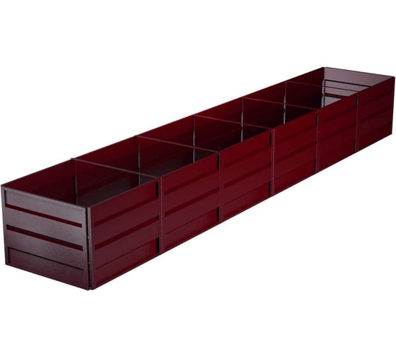 Изображение товара Готовая грядка Delta-Park GW 1х6 м, коричнево-красная 30011_GW16Ch