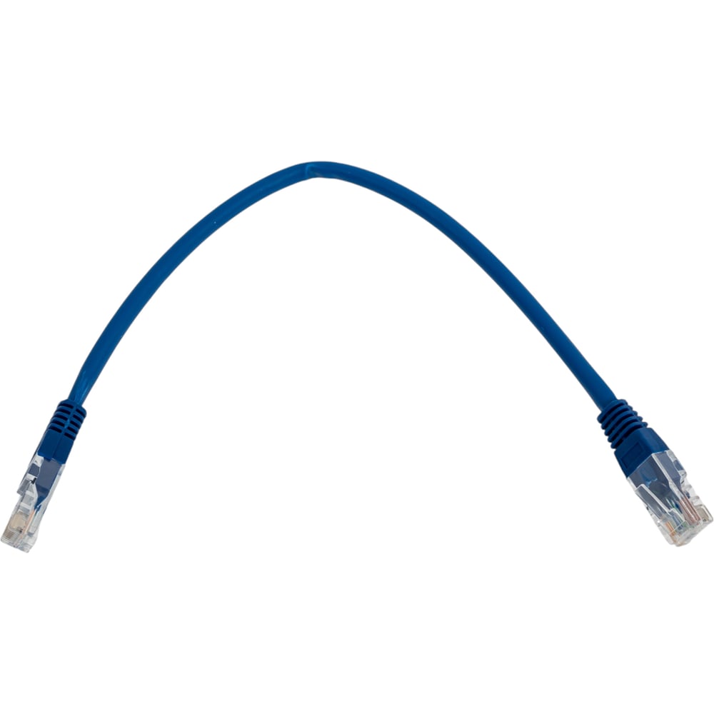 Изображение товара Патч-корд U/UTP кат 6 0.25м синий RJ-45 медь LSZH