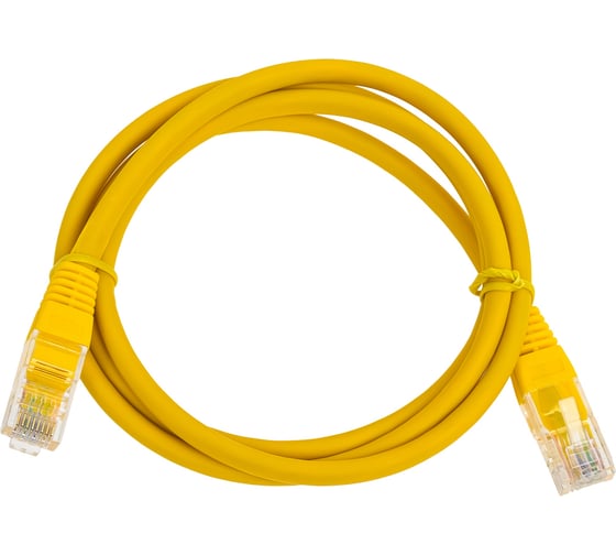 Изображение товара Кабель патч-корд Filum U/UTP 6 кат. 1м 26AWG(7x0.16 мм), чистая медь, LSZH, желтый FL-U6-C-LSZH-1M-Y