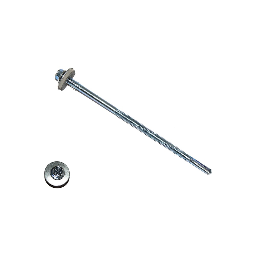 Изображение товара Саморез для сэндвич-панелей КРЕП-КОМП удлинённое сверло 15 мм 6,3/5,5х155, 50 шт.