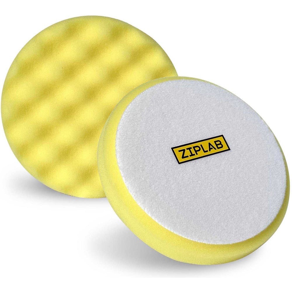 Изображение товара Полировальник средний ZIPLAB желтый 150мм поролон на липучке