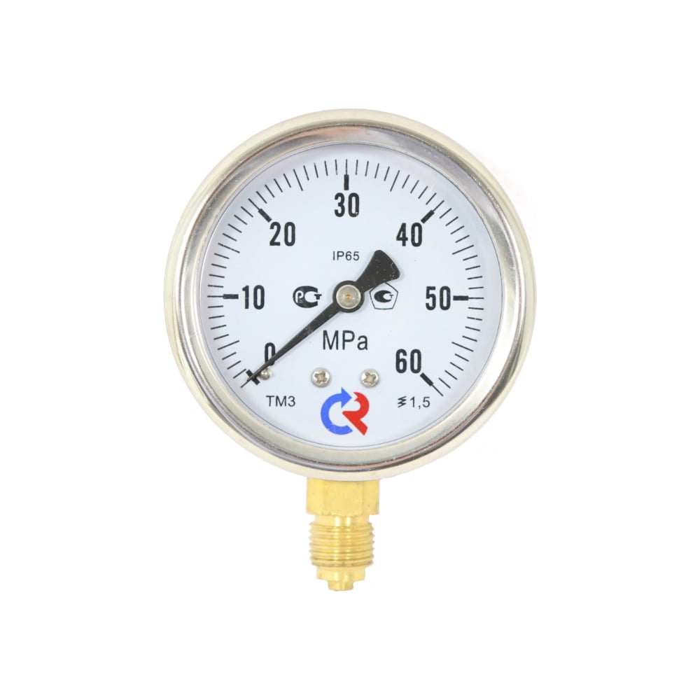 Изображение товара Виброустойчивый манометр РОСМА ТМ-320Р.00 (0-0.25МПа) G1/4 профессиональный