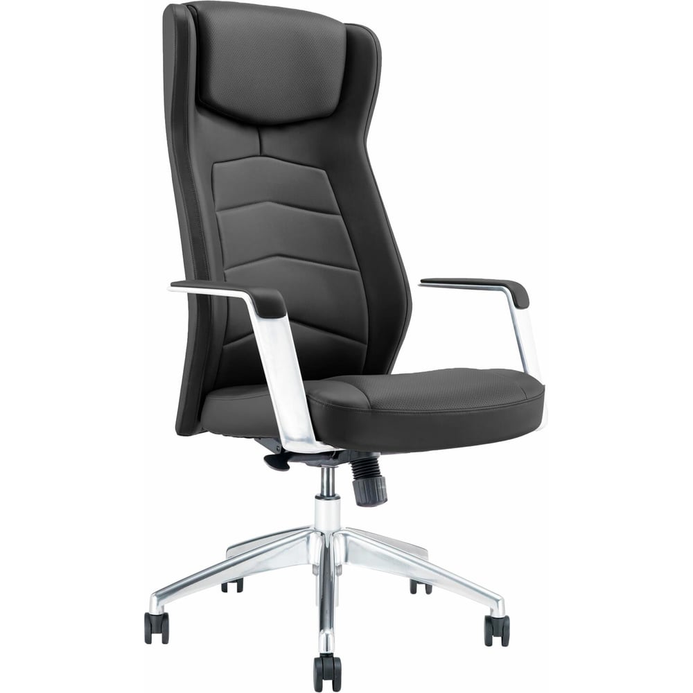 Изображение товара Кресло PREMIUM Viking EX-759 с синхромеханизмом из натуральной кожи черного цвета