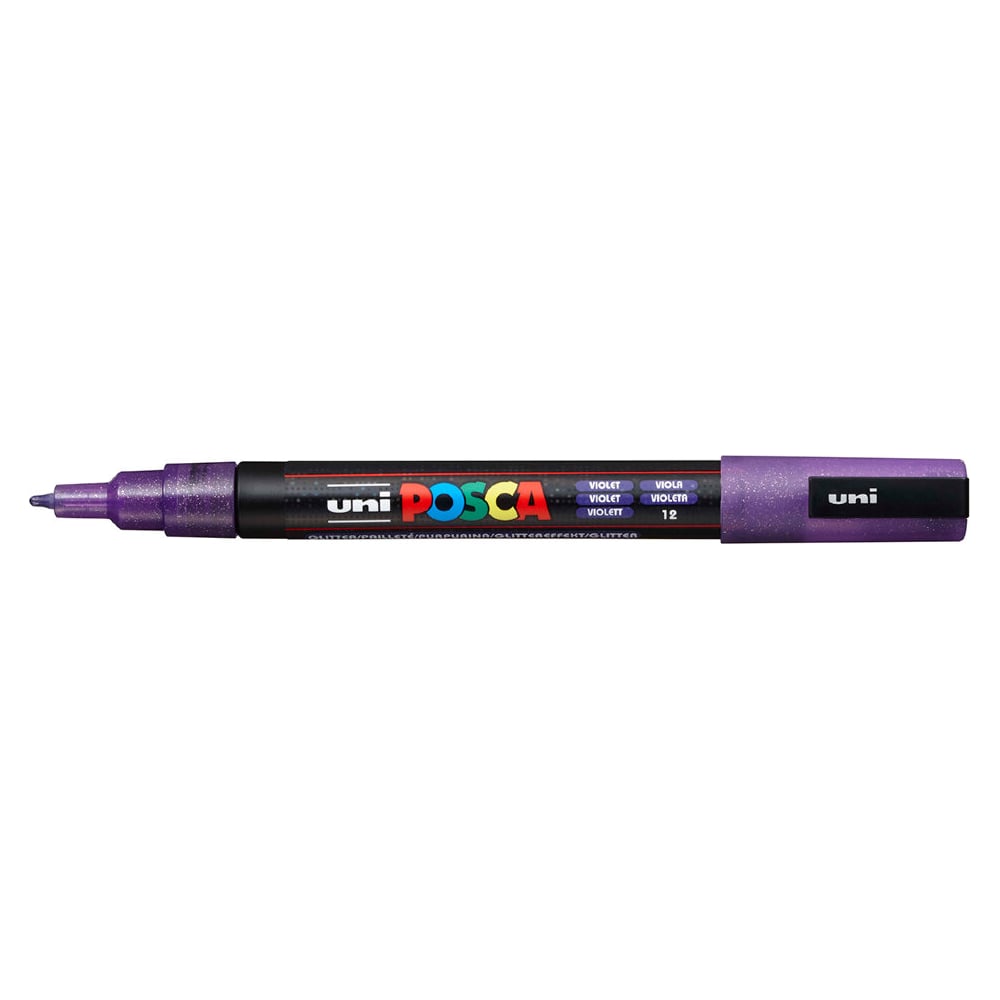 Художественный акриловый маркер UNI, цвет фиолетовый 149537 POSCA PC-3ML - фото 1