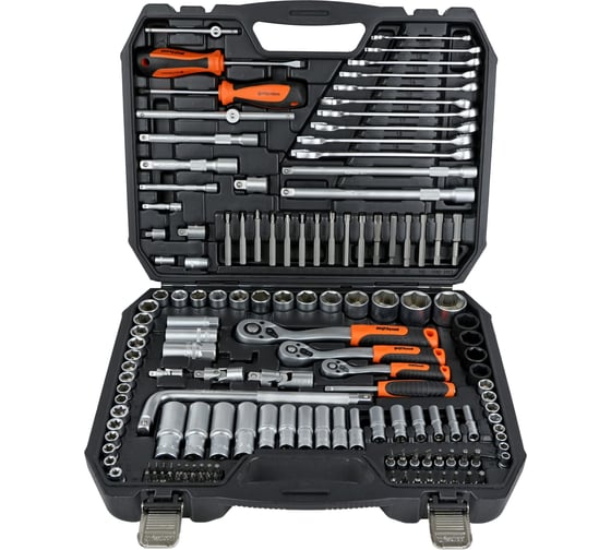 Изображение товара Набор инструмента AV STEEL 144 предмета 1/4",3/8",1/2" профессиональный AV-011144