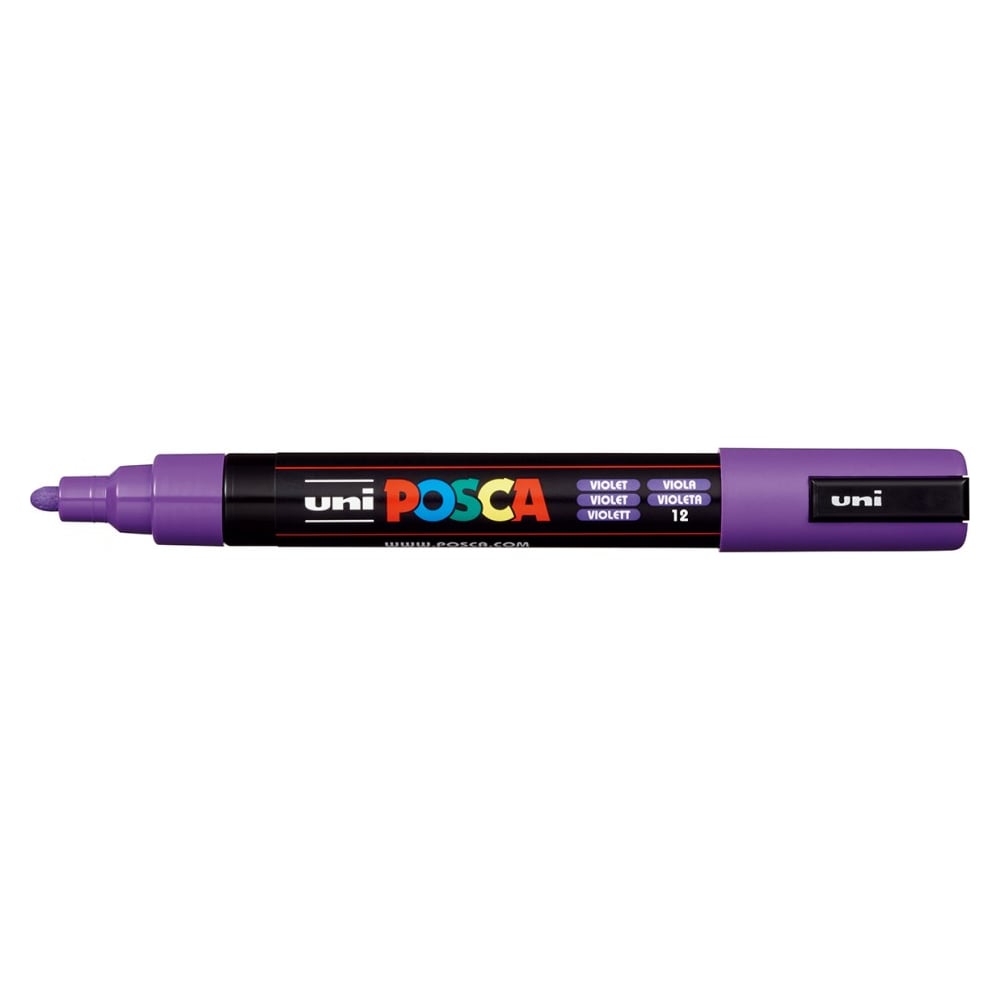 Художественный акриловый маркер UNI, цвет фиолетовый 149463 POSCA PC-5M - фото 1