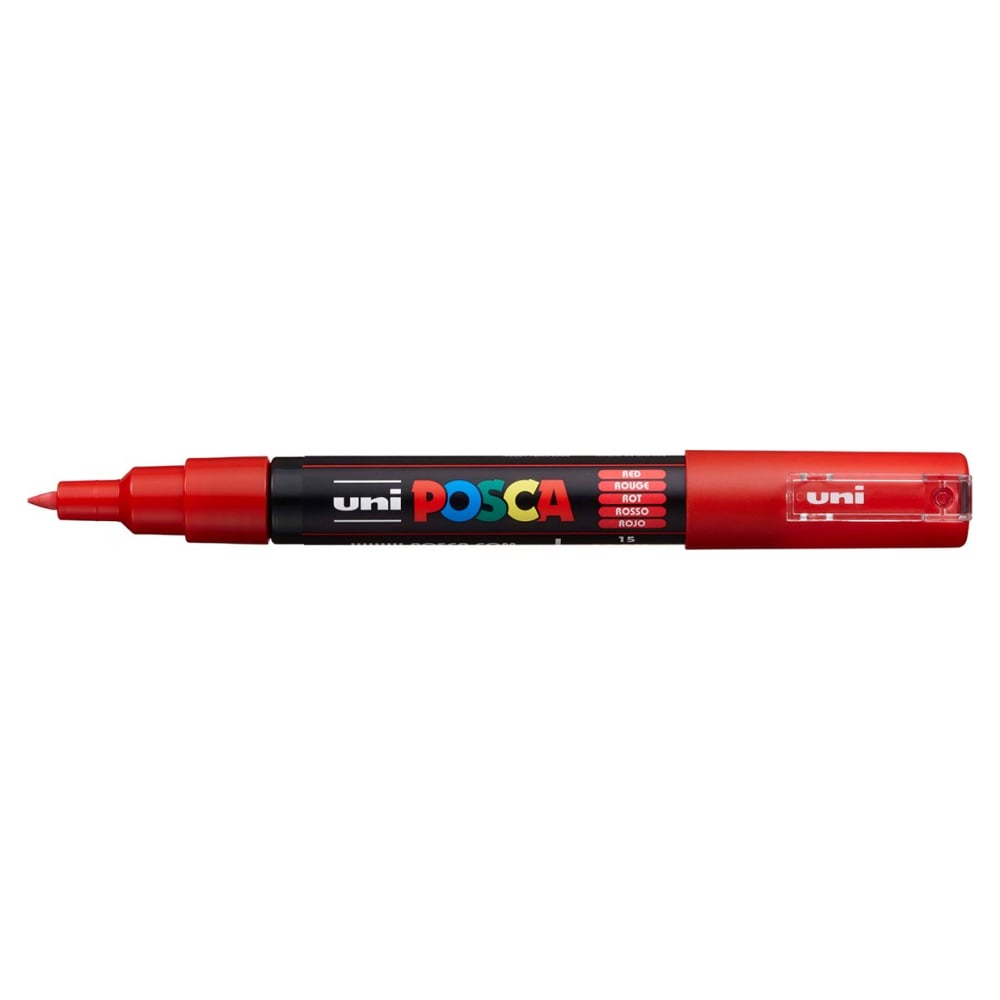 Художественный акриловый маркер UNI, цвет красный 149596 POSCA PC-1M - фото 1