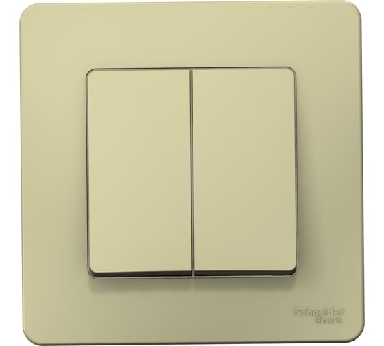 Изображение товара 2-клавишный выключатель Systeme Electric скрытой проводки Blanca 10А IP20 5 250В бежевый BLNVS010507