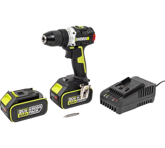 Изображение товара Аккумуляторная дрель-шуруповерт WORX Professional WU182X.2