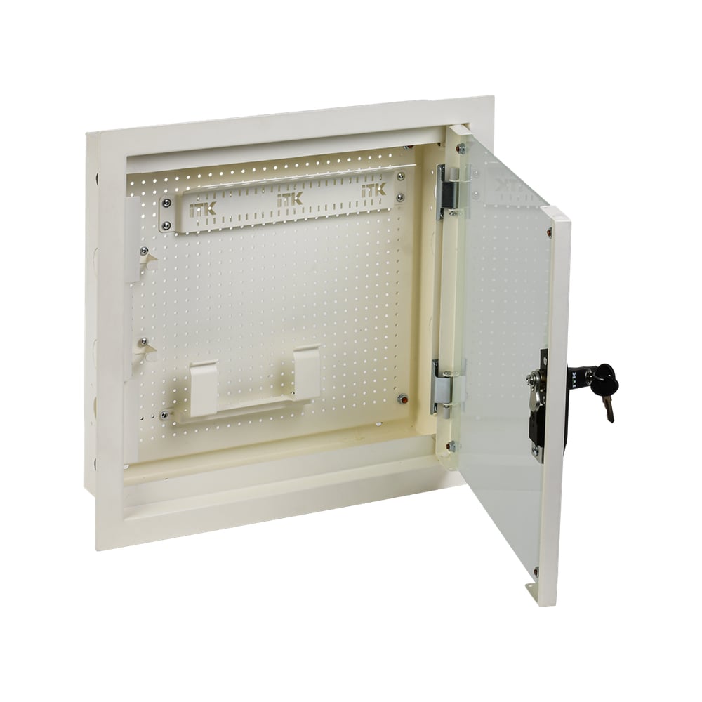 Изображение товара Шкаф мультимедиа настенный встраиваемый ITK LINEA R 400х400мм белый
