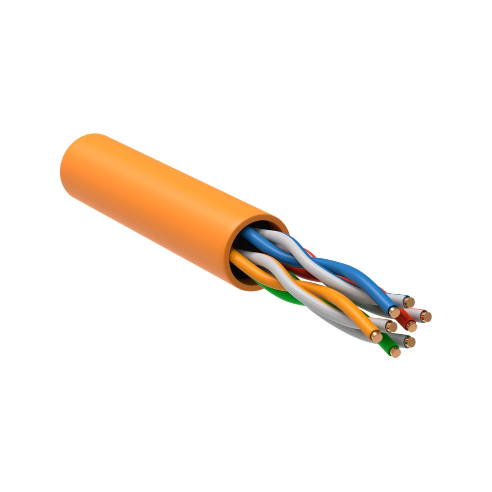 Изображение товара Витая пара ITK U/UTP кат 5E 305м оранжевая для сетевых подключений