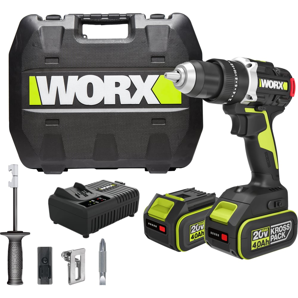 Аккумуляторная ударная дрель-шуруповерт WORX Professional WU373.2