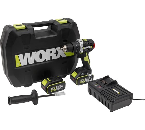 Изображение товара Аккумуляторная ударная дрель-шуруповерт WORX Professional WU373.2