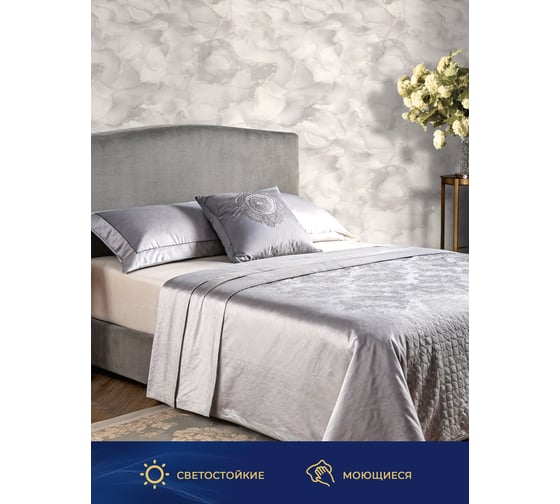 Изображение товара Обои Style Decor винил на флизелине 1,06х10 м, серый, Персеида 4069-21 24.ВВ2 4069-21 24.ВВ2