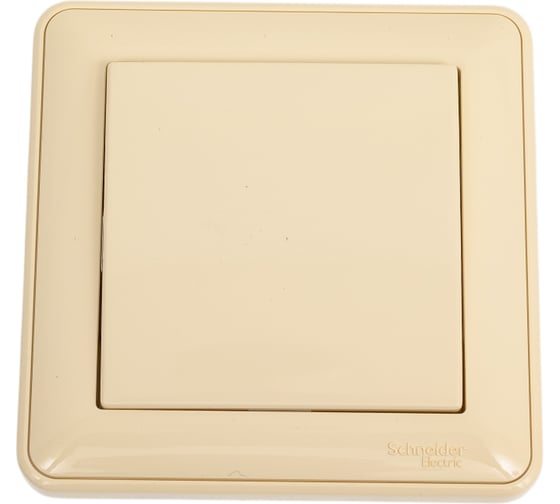 Изображение товара 1-клавишный выключатель Systeme Electric скрытой проводки W59 10А IP20 10AX в сборе слоновая кость VS110-154-28