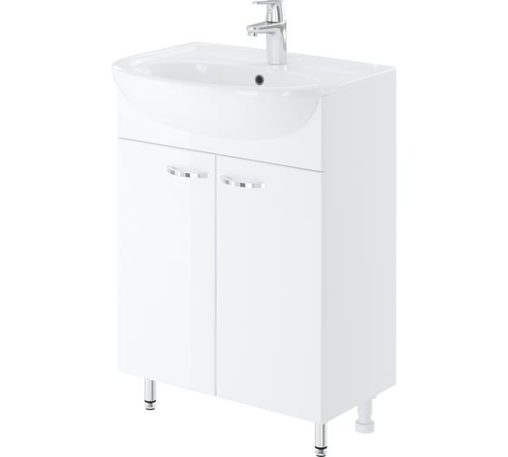 Изображение товара Напольная тумба с раковиной ИТАНА Nrava Aqua Уют 60 600х465х850 38578