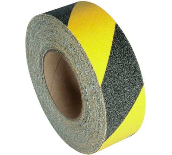 Изображение товара Антискользящая лента GRACE средней зернист. Рико 50 мм, 15 м, черно-желтый УТ000029882