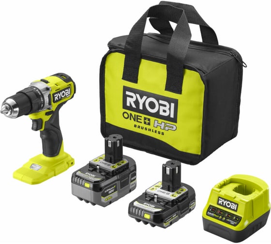 Изображение товара Ударная бесщеточная дрель-шуруповерт  Ryobi ONE+ RPD18C-242S 5133004983