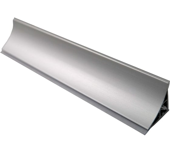 Изображение товара Плинтус для столешниц GRACE алюминий 28х28 мм 3,05 м серебро, вогнутый УТ000051501