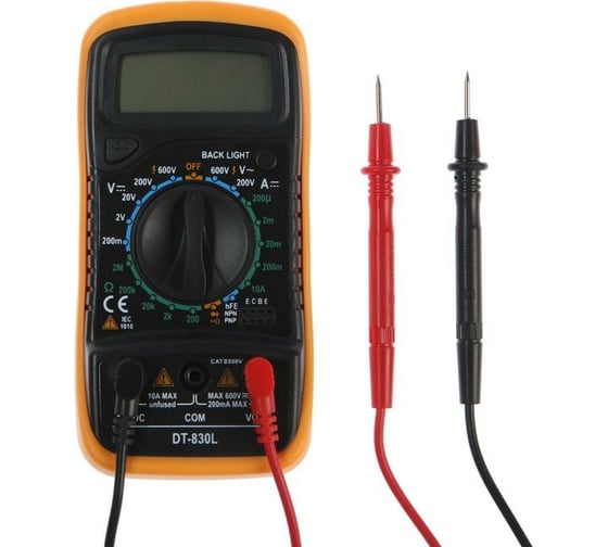 Изображение товара Мультиметр ТУНДРА DT-830L, ACV/DCV, DCA 2768104