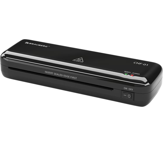 Изображение товара Ламинатор BRAUBERG CHF-01 А4 резак, обрезчик углов + пленка 52 шт, в подарок до 150 мкм 532861