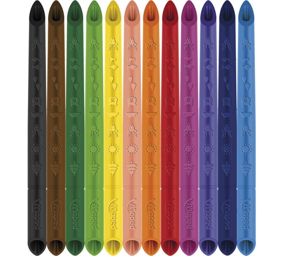 Изображение товара Цветные монолитные карандаши ОФИСМАГ MAPED Infinity набор 12 цветов, трехгранные 861600 182053