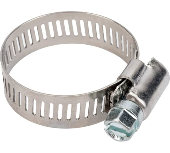 Изображение товара Хомут червячный CNIC 40-60/12.7 мм, W2 нержавеющая сталь с оц. винтом SAE J1670 05B4060 52558