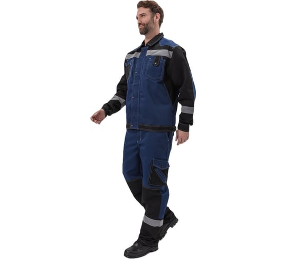 Изображение товара Костюм мужской летний с брюками URSUS Волгарь, темно-синий/черный, р. 52-54, 182-188 КОС450-Т.СИНИЙ / ЧЕРНЫЙ/52-54, 182-188