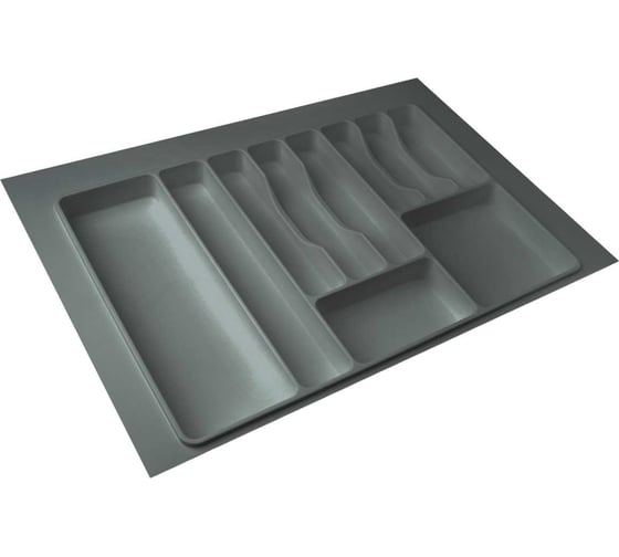 Изображение товара Лоток для столовых приборов Lemax PROF 80 см, вулканический серый, пластик MPT80VG