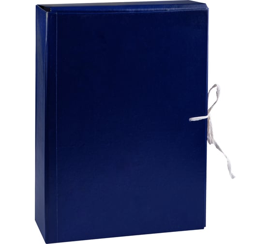 Изображение товара Архивная папка OfficeSpace с жесткими клапанами, покрытие бумвинил, с 4 завязками, A-PBV08_360 / 158542