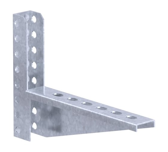 Изображение товара Консоль с опорой монолитная усиленная PRO-montag.ru KMU 600 под П-профиль 35x30 (2,5) WM520045