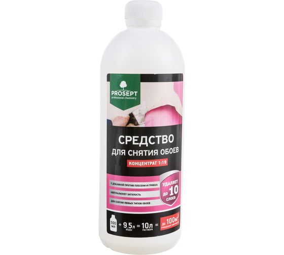 Изображение товара Средство для снятия обоев PROSEPT концентрат 1:19, 500 мл 052-05
