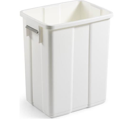 Изображение товара Ведро пластиковое для тележки с полками, 25 л, белое TTS 00005207