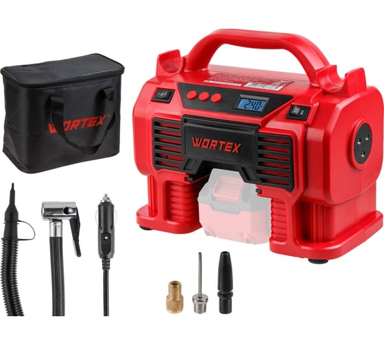 Изображение товара Аккумуляторный компрессор WORTEX CTI 1810 в кор. ALL1 XLT SOLO 18 В, 11 бар, 9/360 л/мин 1325766