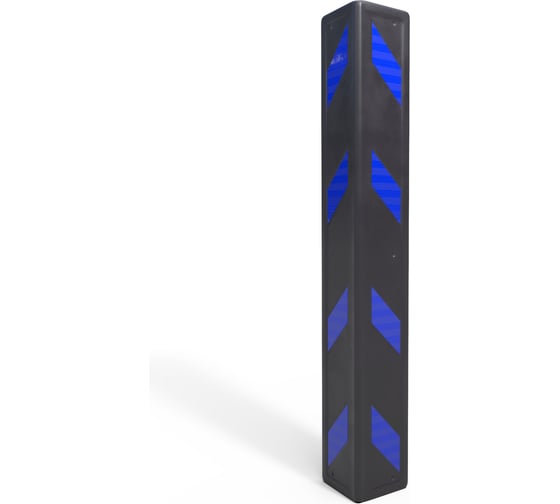 Изображение товара Демпфер угловой ООО ОПТИМА СЕРВИС 755х100 мм светоотражающая защита углов, мягкий резиновый (синие отражатели) 00-00063022