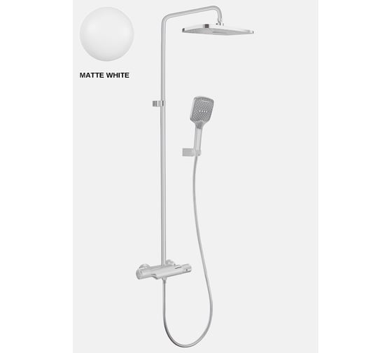 Изображение товара Душевая система Milleau Double (матовый белый) MLV8223PDD-MW