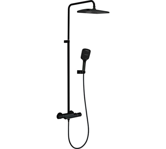 Изображение товара Душевая система Milleau Double (матовый черный) MLV8223PDD-MB