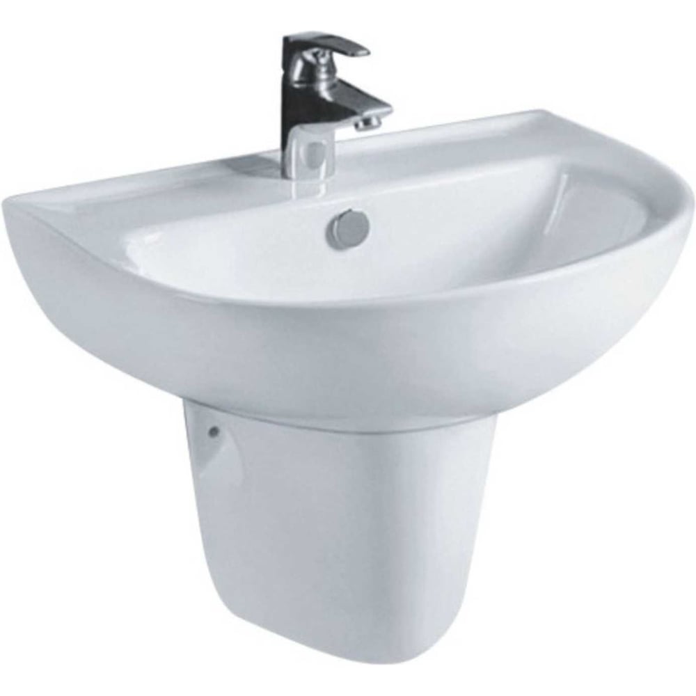 Изображение товара Подвесная раковина OLIVE'S ODEO из санфальфоратья 560x440 мм белая стиль современный