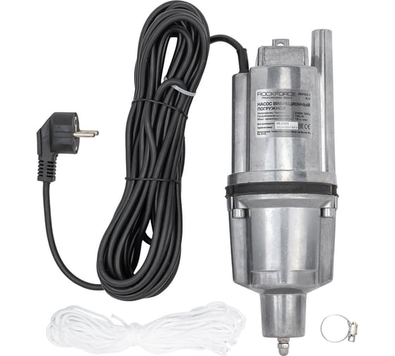 Изображение товара Насос вибрационный погружной Rockforce 230В, 50Гц, 280Вт, 18л/мин RF-VMP60-1 ALU(61214)