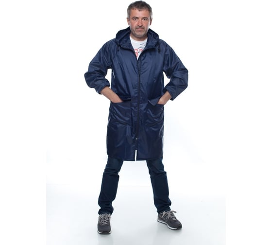 Изображение товара Влагозащитный облегченный плащ-дождевик БЕРТА 800-60-62, синий
