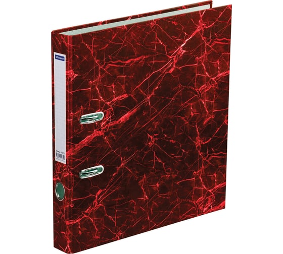 Изображение товара Папка-регистратор OfficeSpace 50 мм, мрамор, красная 242572