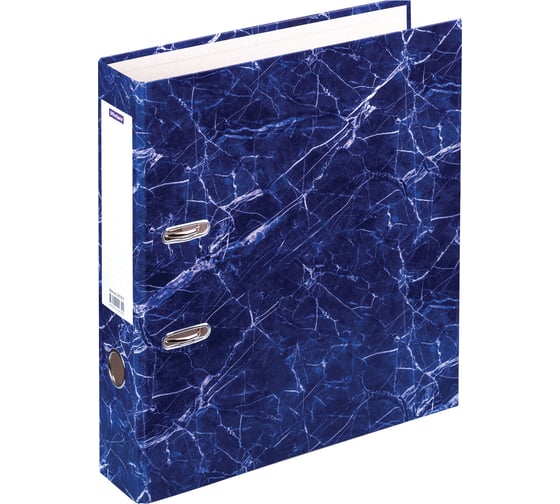 Изображение товара Папка-регистратор OfficeSpace 70 мм, мрамор, синяя 242575