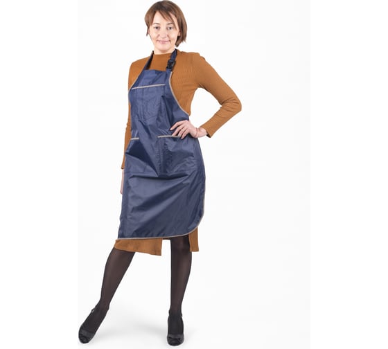 Изображение товара Рабочий фартук БЕРТА синий 808-С