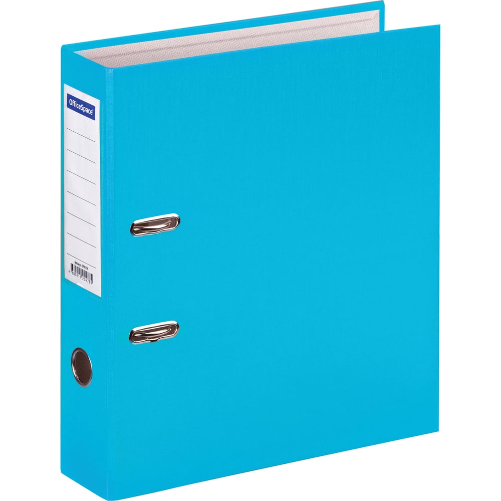 Изображение товара Папка-регистратор OfficeSpace 70 мм бирюзовая для документов A4