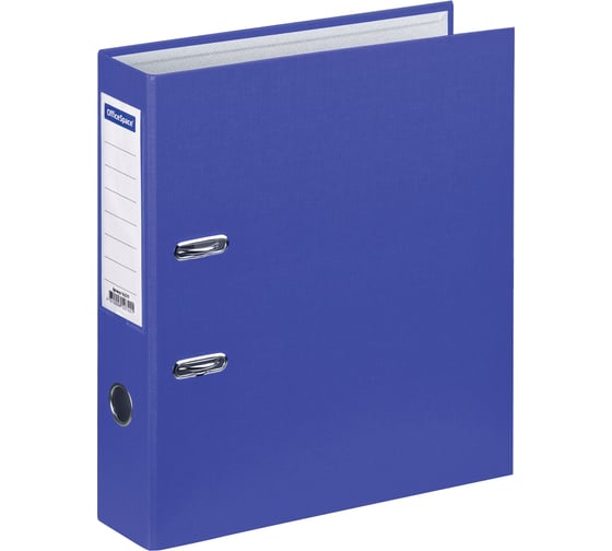Изображение товара Папка-регистратор OfficeSpace 70 мм, бумвинил, с карманом на корешке, синяя 162579